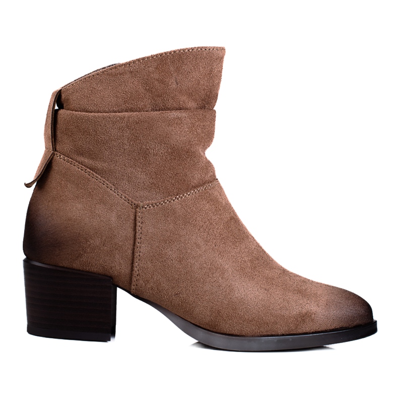 W. Potocki Potocki brown suede women's boots