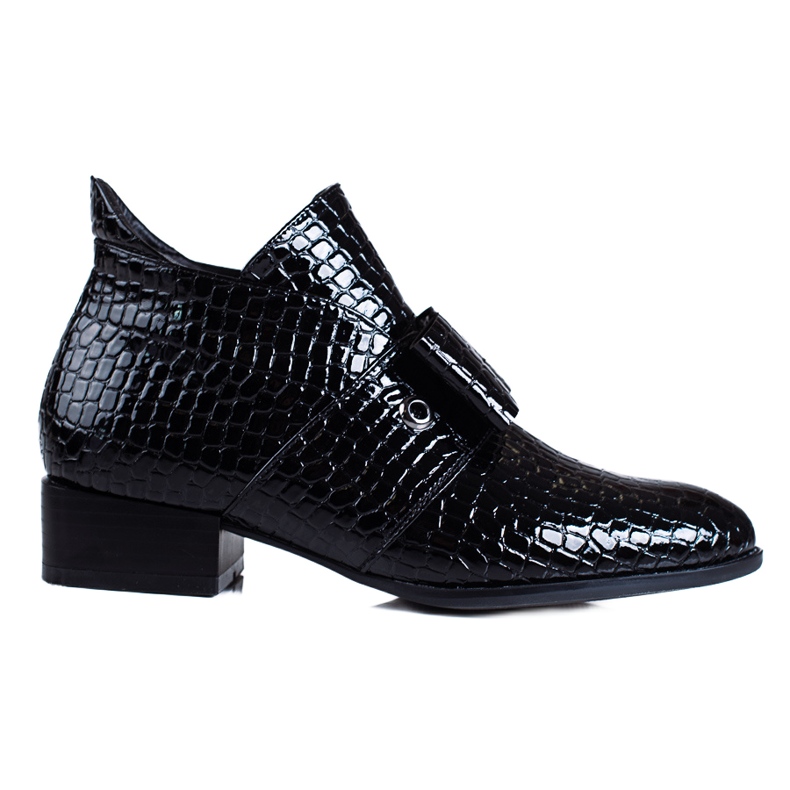 W. Potocki Women's low boots Potocki flat heels black