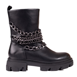 Women's baggies with chains black Women's baggies with chains black