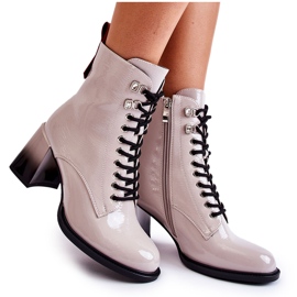S.Barski Fashionable warm boots on high heels Gray Alisse grey S.Barski Fashionable warm boots on high heels Gray Alisse grey