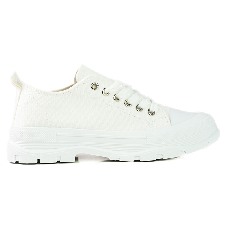 Lace-up women's Shelovet white sneakers