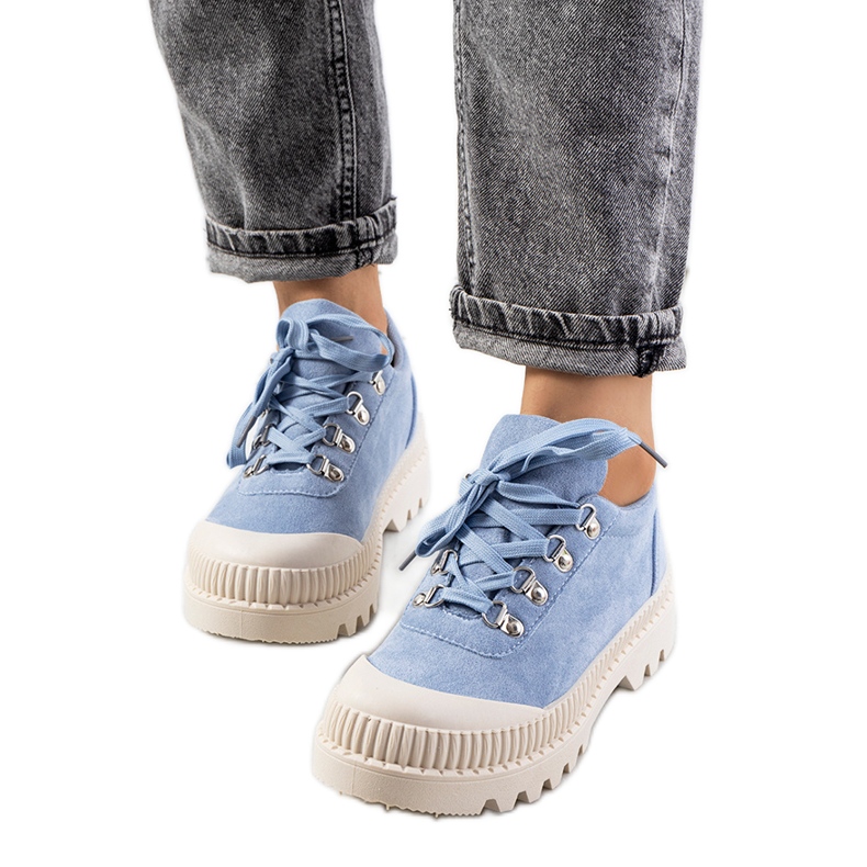 Ladies' blue shoes