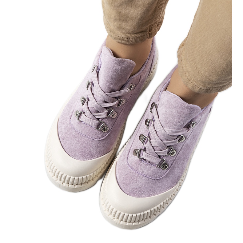 Purple women's shoes violet