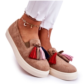 PS1 Women's Sneakers Slip-On Brown Venira PS1 Women's Sneakers Slip-On Brown Venira