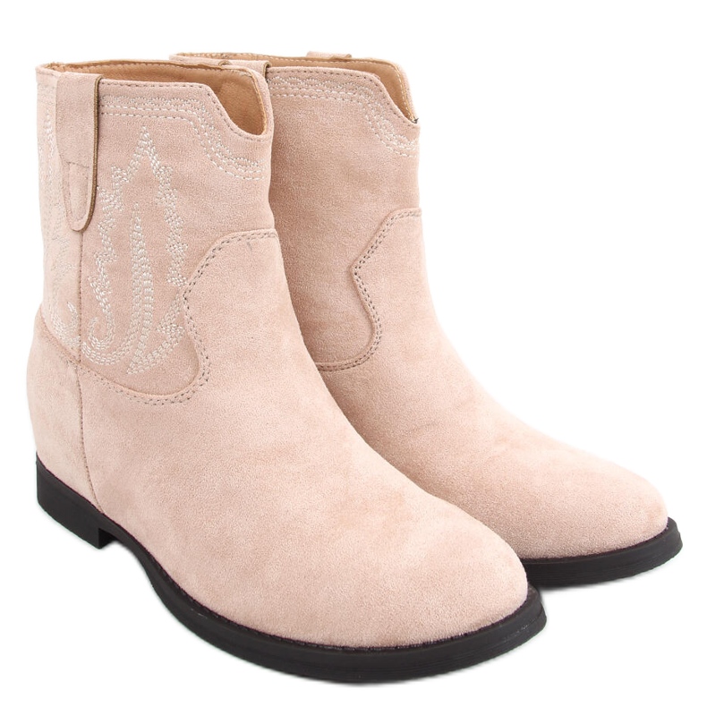 Boots on a hidden wedge Astrid Beige