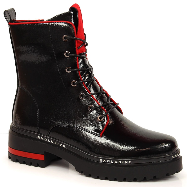 Women's lacquered and insulated black Filippo workers