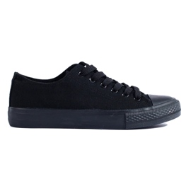 J. Star Classic Black Sneakers KeeShoes