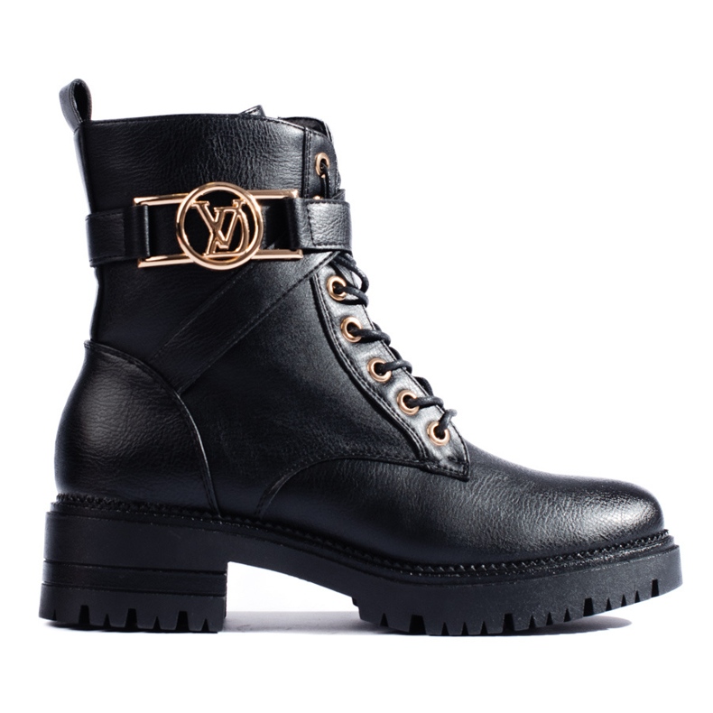 W. Potocki Potocki women's workwear made of ecological leather black