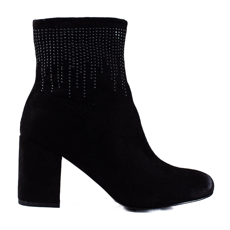 T.Sokolski Women's suede boots on the Sokolski post black