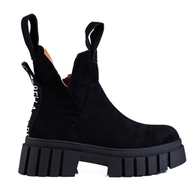 Women's Shelovet boots on a high platform black