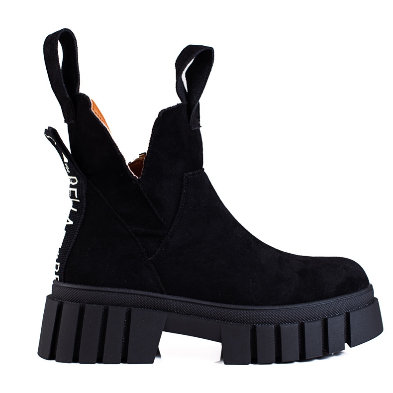 Women's Shelovet boots on a high platform black