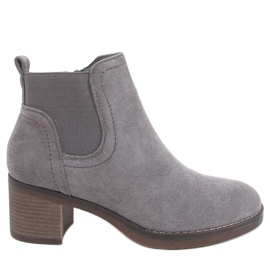Wide-heeled boots Fill Gray grey