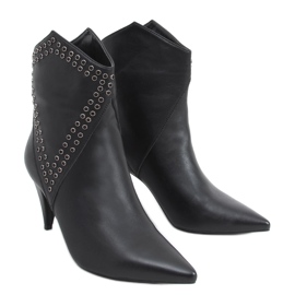 Girme Black high heel boots