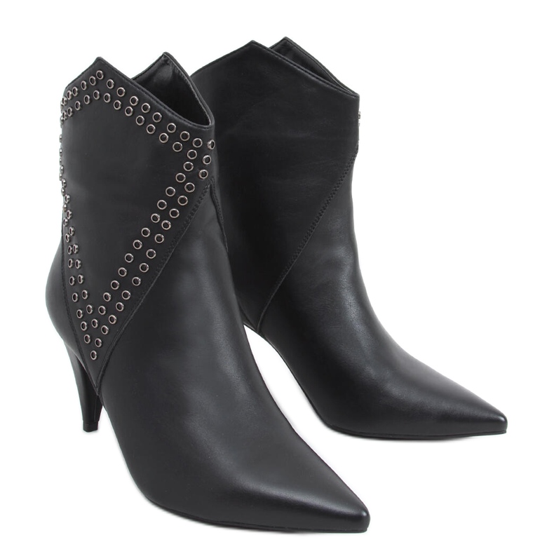 Girme Black high heel boots
