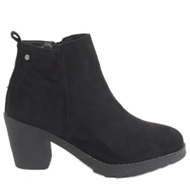 Wimko Black wide heel boots