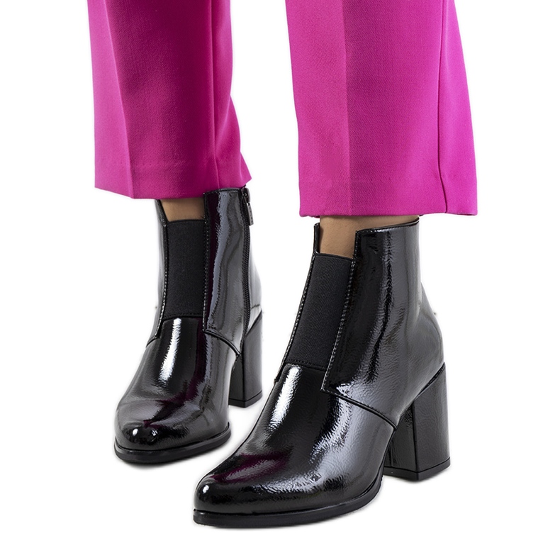 Black patent leather from Norwich