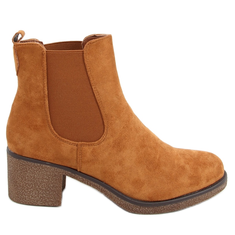 Low-heeled Chelsea boots Samara Camel brown