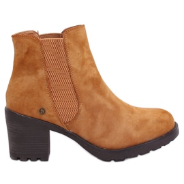 Chelsea boots high heels Balea Camel brown