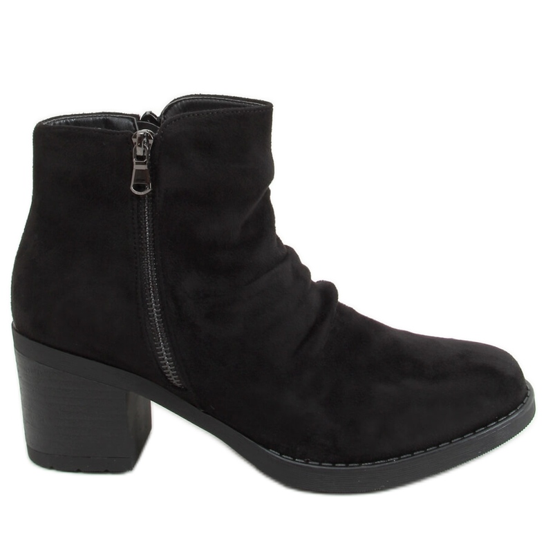 Baflo Black wide heel boots