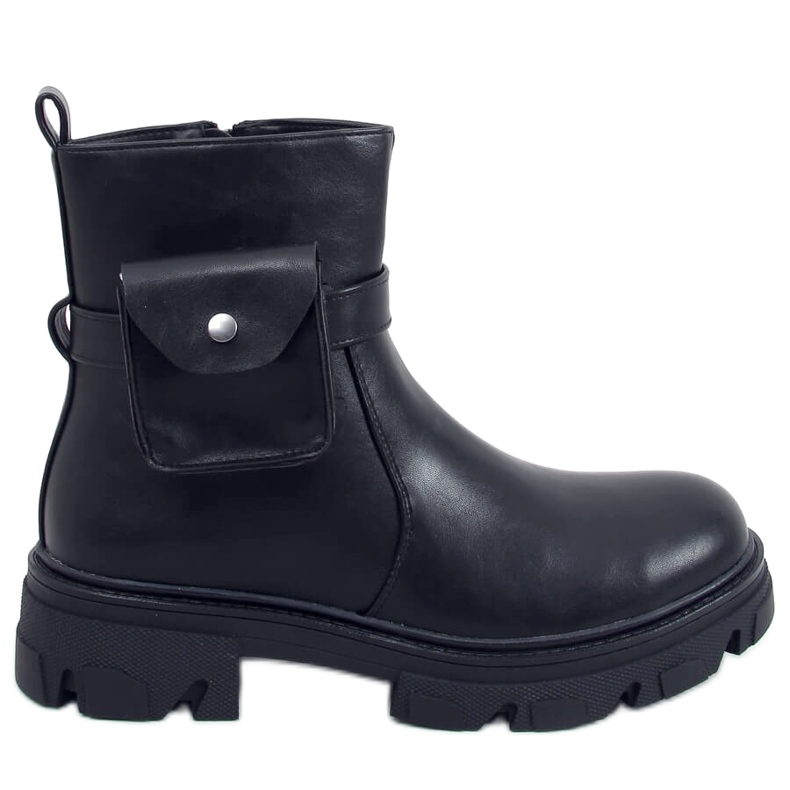 Martel Black boots with a pouch