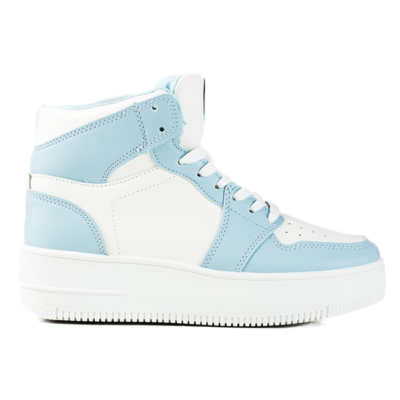 Tall Shelovet women's sneakers in blue and white Tall Shelovet women's sneakers in blue and white