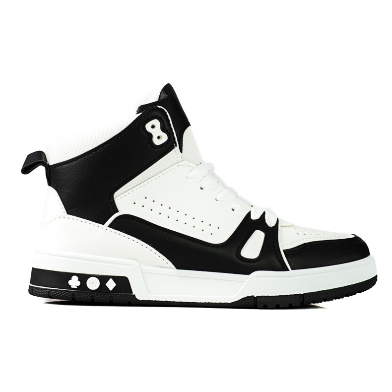 Shelovet high lace-up sneakers black and white Shelovet high lace-up sneakers black and white