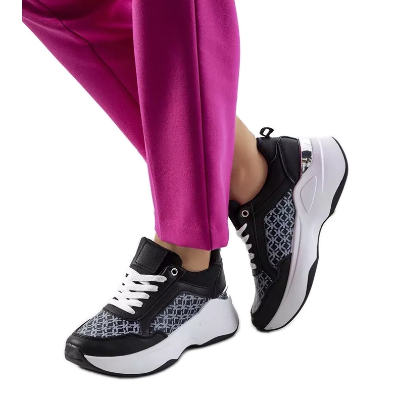 Black sports sneakers from Milan