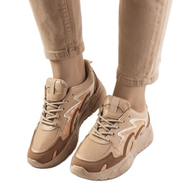 Brito brown sneakers beige
