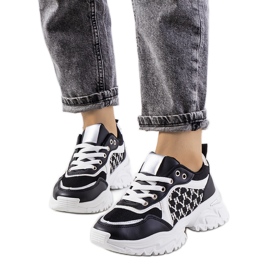 Women's black and white Florival sneakers Women's black and white Florival sneakers