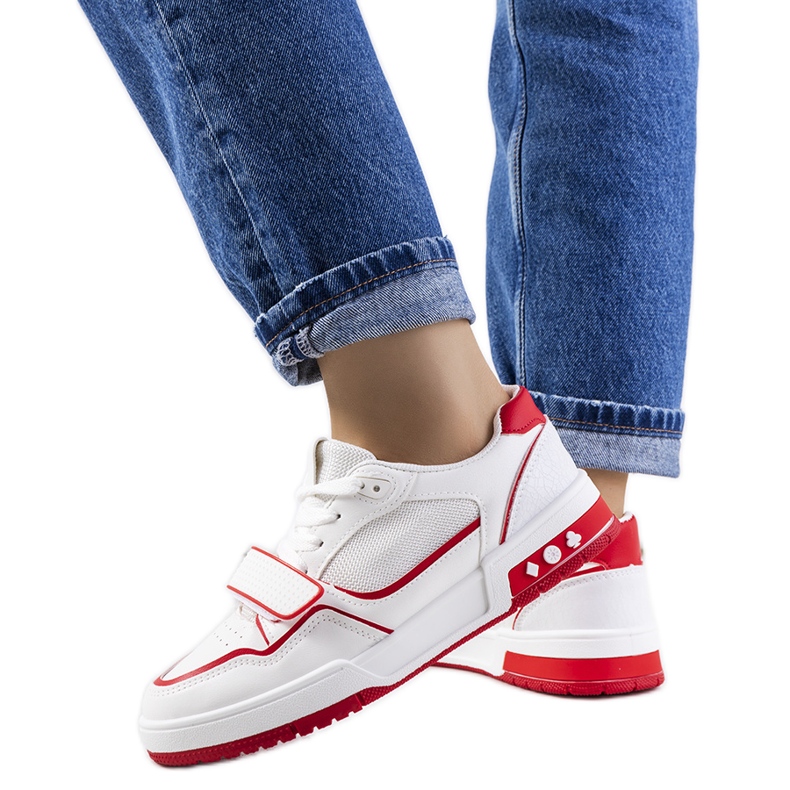 Women's red Kadie sneakers white Women's red Kadie sneakers white