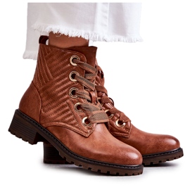 PG1 Leather Quilted Boots With Brown Torino Warming