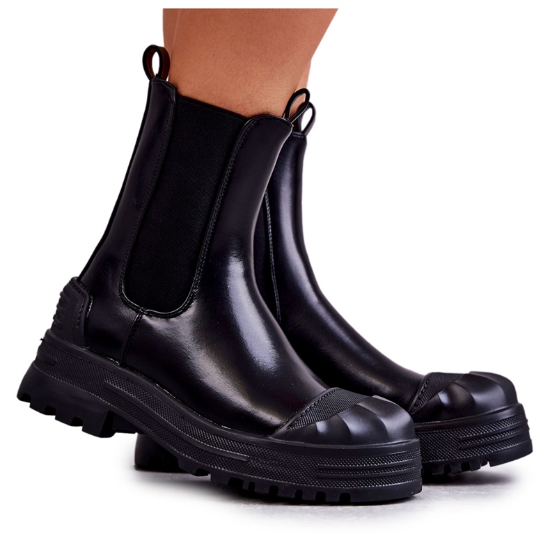 PG1 Classic High Workers Boots Black Bassti