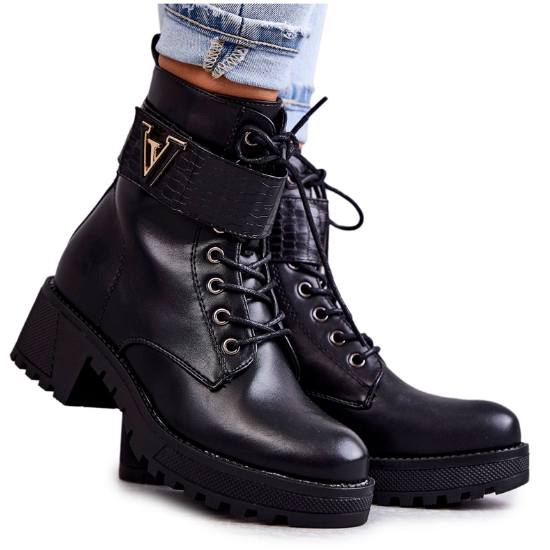 PG1 Leather Boots With Black Ramsey Warming With Zipper