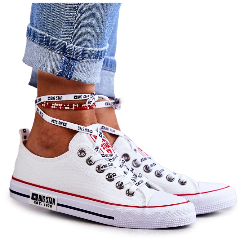 Women's Material Sneakers Big Star KK274101 White