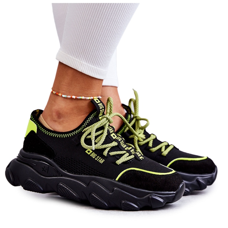 Women's Sneakers Memory Foam System Big Star KK274028 Black