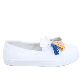 PA1 Fall sneakers with fringes Salma White