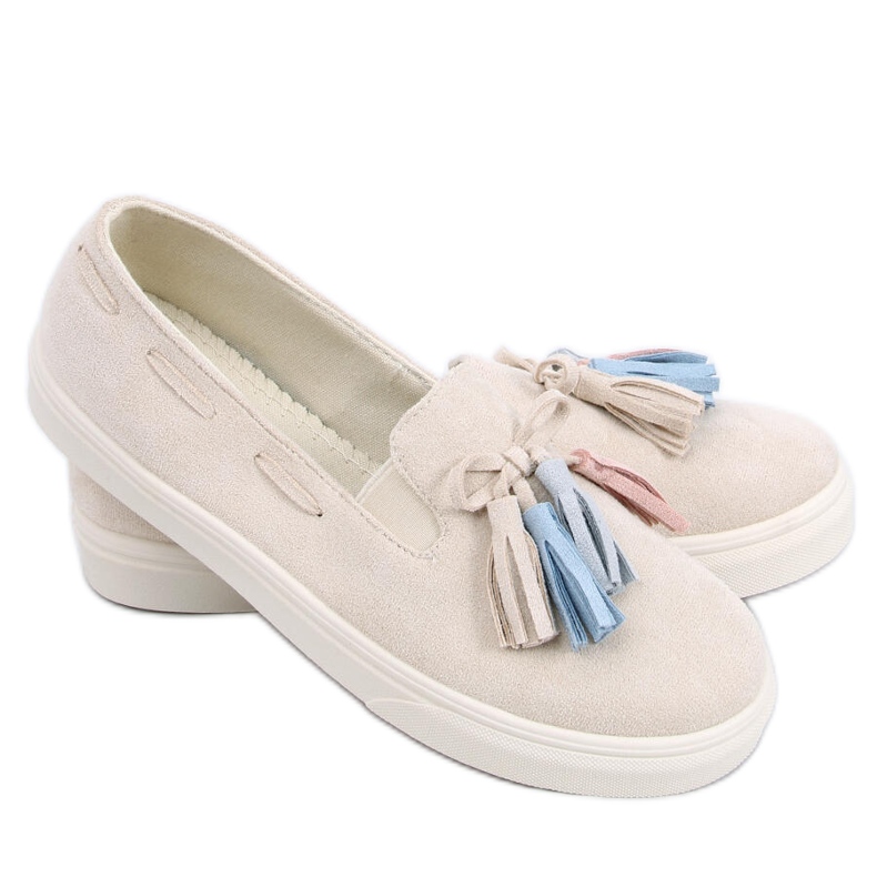PA1 Fall sneakers with fringes Salma Beige