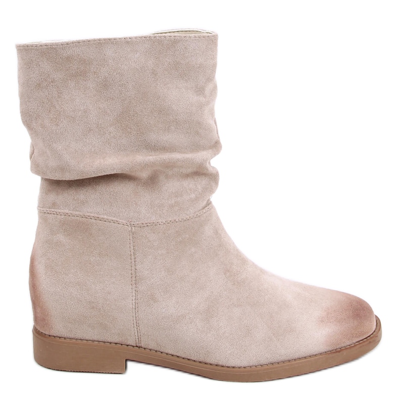 Boots on a hidden Bansi Beige wedge