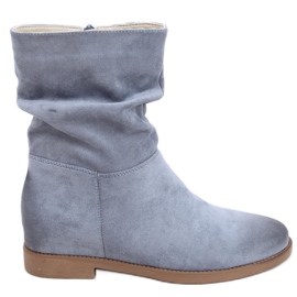 PA1 Boots on a hidden Bansi Blue wedge PA1 Boots on a hidden Bansi Blue wedge