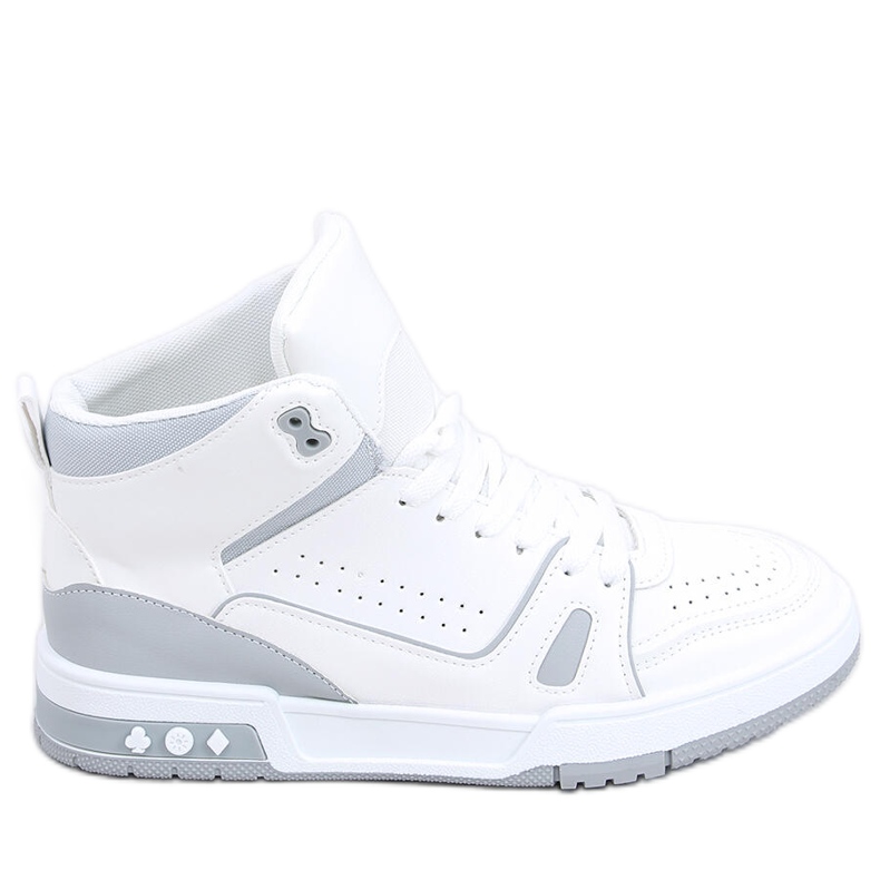 PA1 Liam Gray ankle sneakers white grey PA1 Liam Gray ankle sneakers white grey