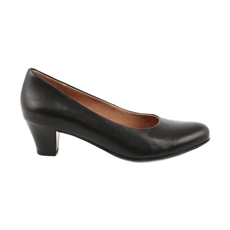 Caprice black pumps for women 22415-25