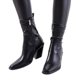 Black high-heeled boots from Livrame