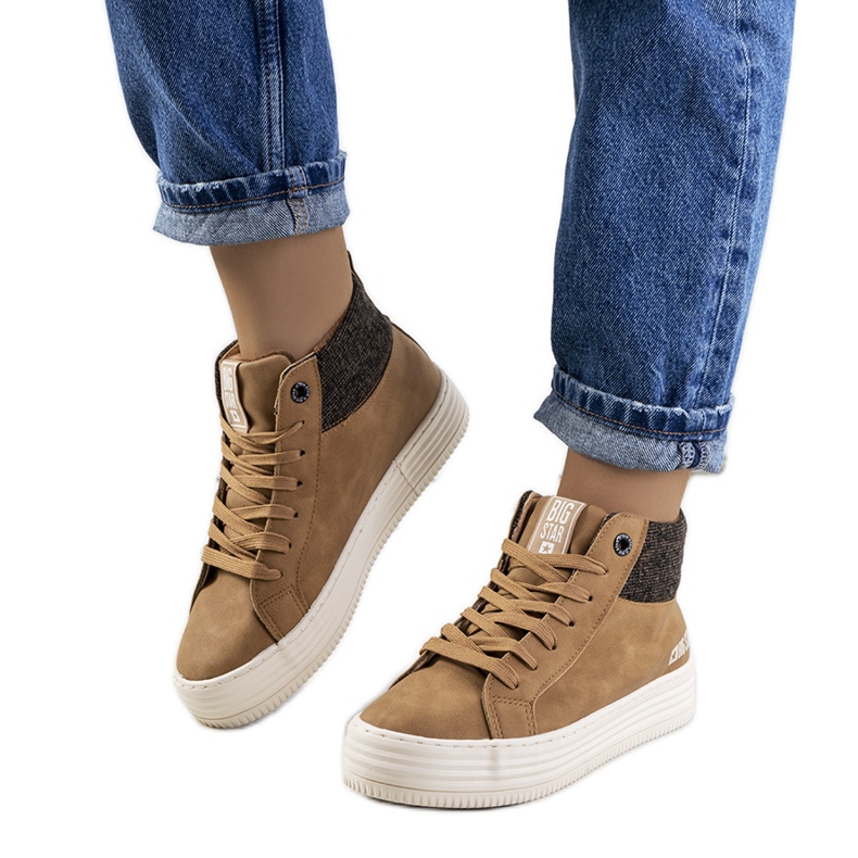 Brown insulated sneakers Big Star II274145