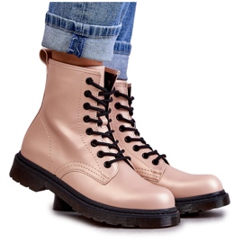 PG1 Women's Booty Boots Tied Pink Lavita PG1 Women's Booty Boots Tied Pink Lavita