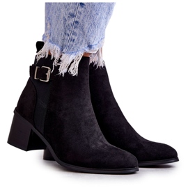 PS1 Suede Black Boots On A Post Black Vannes
