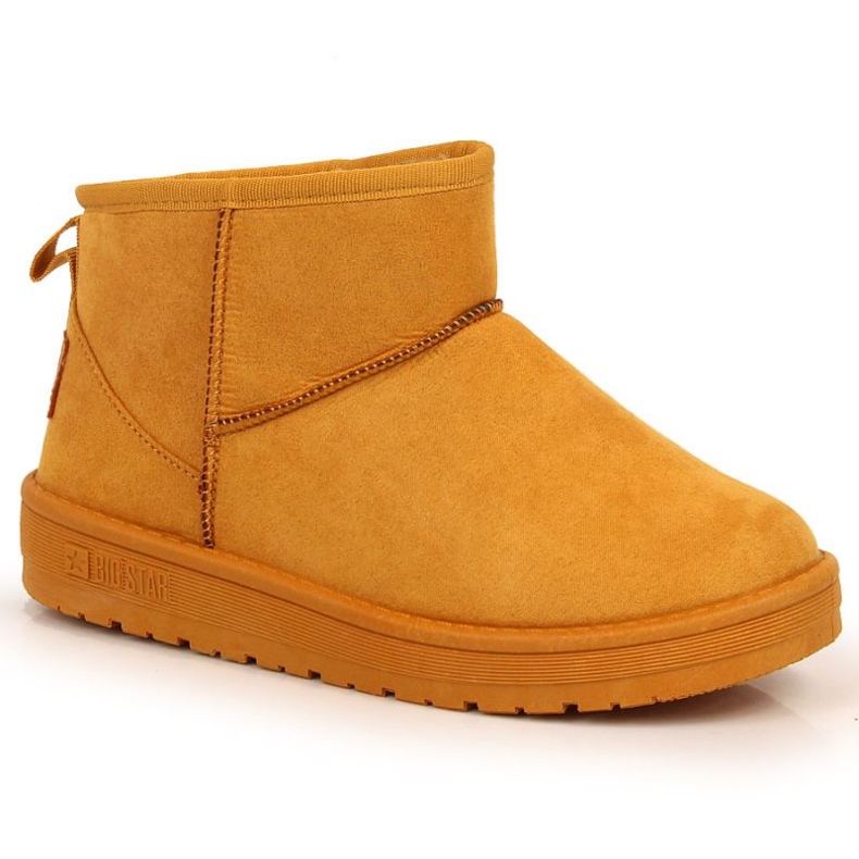 Snow boots on the Big Star INT1749B camel platform brown