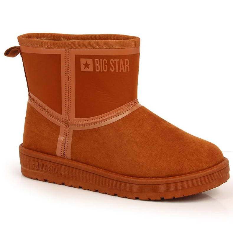 Snow boots on the Big Star W INT1751A camel platform brown