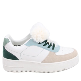 PA1 Lilith Green women's sneakers white multicolored