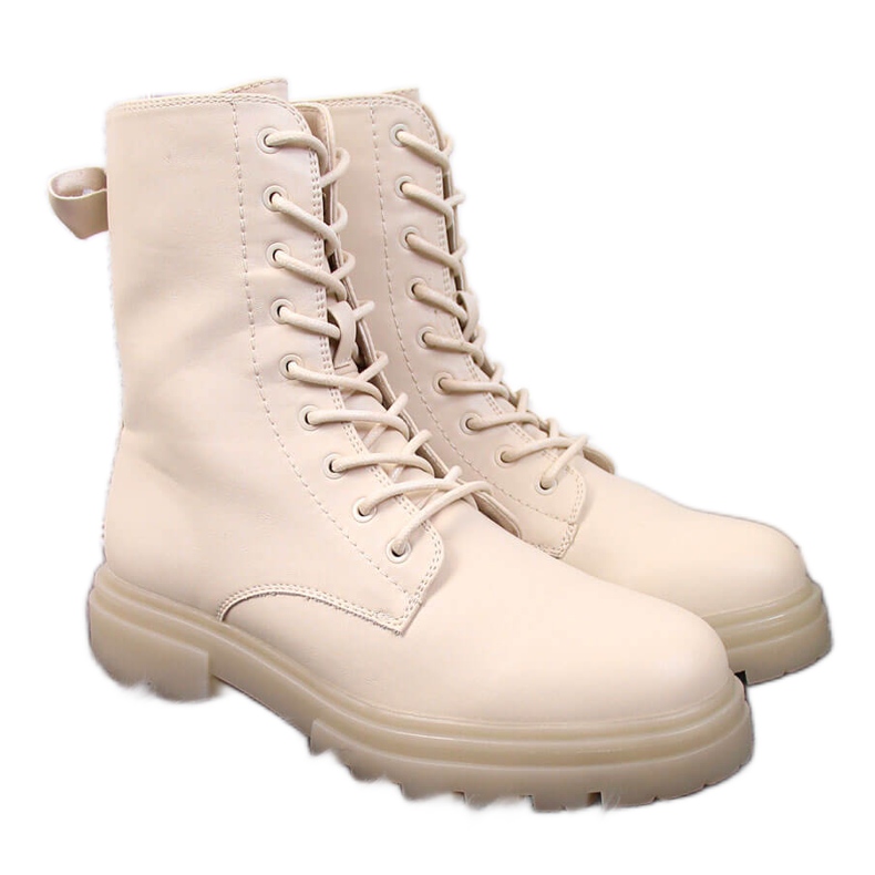 Women's boots eVento beige ankle boots