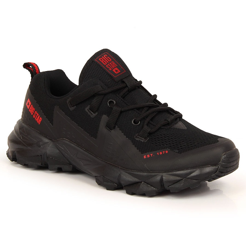 Men's black trekking shoes Big Star KK174109 Men's black trekking shoes Big Star KK174109